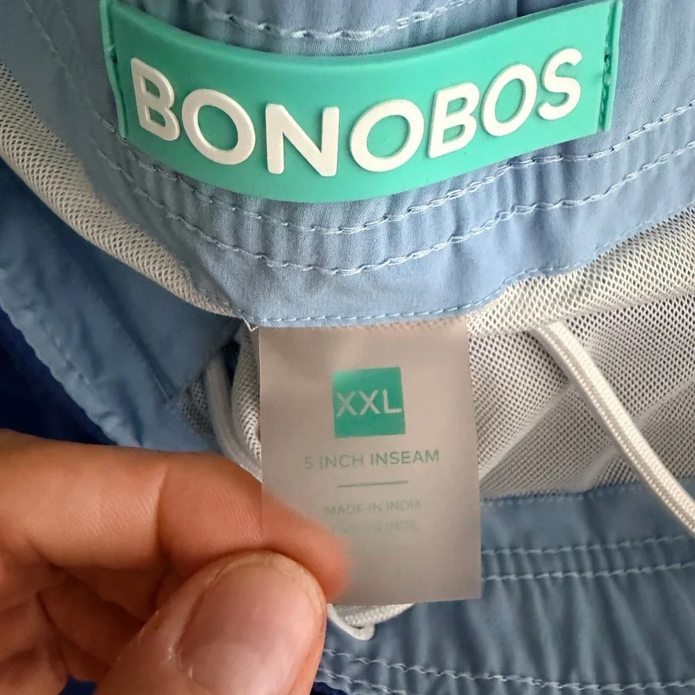Bonobos Swim Trunks Mens‎ XXL Blue Lighthouse Embroidered 5 Inch Inseam